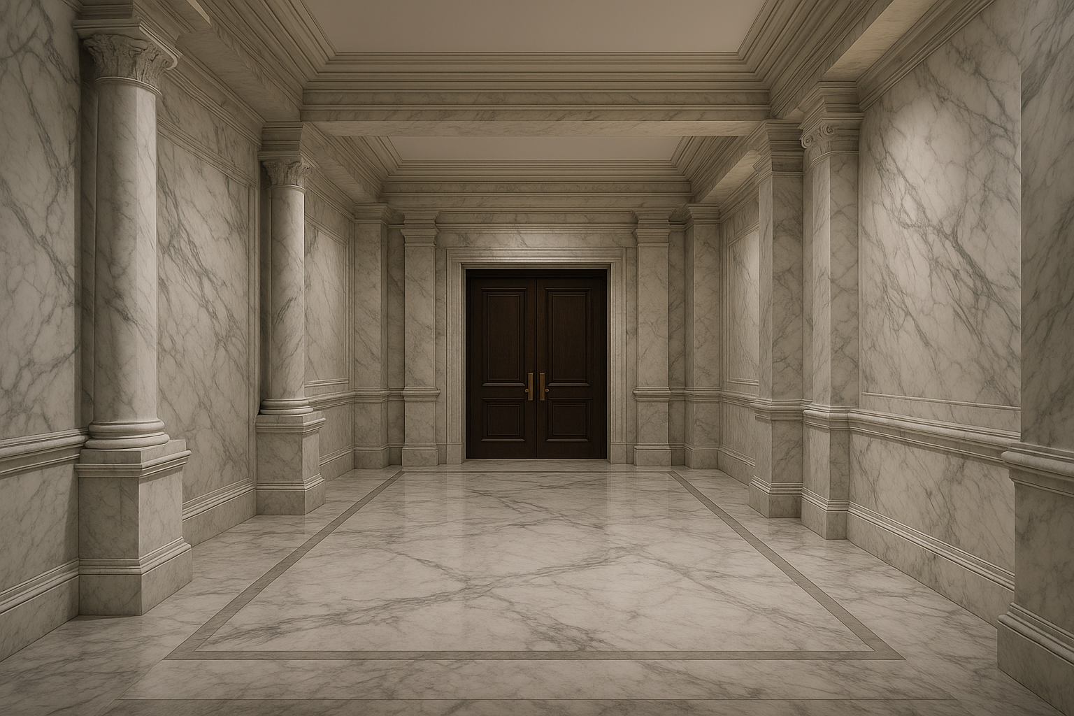 ENTRADA VESTIBULO CON SUPERFICIES DE MARMOL