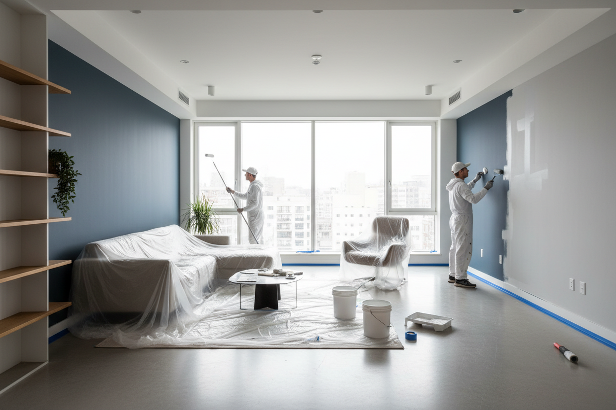 pintando pisos modernos